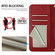 iPhone 16e / 17e Litter Panda Embossing RFID Leather Phone Case with Lanyard - Wine Red