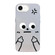 iPhone 16e / 17e Little Man Gestures Colored Silver Frosted PC Hybrid TPU Phone Case - Angry Hands Scorn
