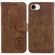 iPhone 16e / 17e Little Tiger Embossed Leather Phone Case - Brown