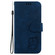 iPhone 16e / 17e Little Tiger Embossed Leather Phone Case - Dark Blue