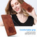 iPhone 16e / 17e Lotus Embossed Leather Phone Case - Brown