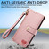 iPhone 16e / 17e Love Zipper Lanyard Leather Phone Case - Pink