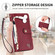 iPhone 16e / 17e Love Zipper Lanyard Leather Phone Case - Red