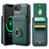 iPhone 16e / 17e MAGKING K1 MagSafe Detachable Wallet RFID Back Cover Phone Case - Green