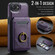 iPhone 16e / 17e MAGKING K1 MagSafe Detachable Wallet RFID Back Cover Phone Case - Purple