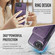 iPhone 16e / 17e MAGKING K1 MagSafe Detachable Wallet RFID Back Cover Phone Case - Purple