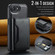 iPhone 16e / 17e MAGKING K2 Series MagSafe RFID Card Bag Detachable Phone Case - Black