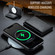 iPhone 16e / 17e MAGKING K2 Series MagSafe RFID Card Bag Detachable Phone Case - Black
