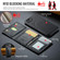 iPhone 16e / 17e MAGKING K2 Series MagSafe RFID Card Bag Detachable Phone Case - Black