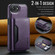 iPhone 16e / 17e MAGKING K2 Series MagSafe RFID Card Bag Detachable Phone Case - Purple