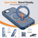 iPhone 16e / 17e Magnetic 360 Rotating Stand Airbag Shockproof Phone Case - Blue
