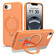 iPhone 16e / 17e Magnetic 360 Rotating Stand Airbag Shockproof Phone Case - Orange