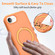 iPhone 16e / 17e Magnetic 360 Rotating Stand Airbag Shockproof Phone Case - Orange