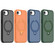 iPhone 16e / 17e Magnetic 360 Rotating Stand Airbag Shockproof Phone Case - Orange