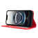 iPhone 16e / 17e Magnetic Buckle Retro Texture Leather Phone Case - Red