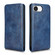iPhone 16e / 17e Magnetic Vertical Flip Leather Phone Case - Blue