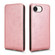 iPhone 16e / 17e Magnetic Vertical Flip Leather Phone Case - Rose Gold