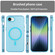 iPhone 16e / 17e MagSafe Frosted Translucent TPU + PC Full Coverage Phone Case - Blue