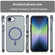 iPhone 16e / 17e MagSafe Frosted Translucent TPU + PC Full Coverage Phone Case - Dark Blue