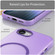 iPhone 16e / 17e MagSafe Frosted Translucent TPU + PC Full Coverage Phone Case - Dark Purple