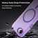 iPhone 16e / 17e MagSafe Frosted Translucent TPU + PC Full Coverage Phone Case - Dark Purple