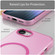 iPhone 16e / 17e MagSafe Frosted Translucent TPU + PC Full Coverage Phone Case - Pink