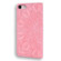 iPhone 16e / 17e Mandala Embossed Dual-Fold Calf Leather Phone Case - Pink