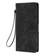 iPhone 16e / 17e Mandala Embossed Retro Frosted Leather Phone Case - Black