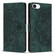 iPhone 16e / 17e Mandala Embossed Retro Frosted Leather Phone Case - Green