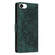 iPhone 16e / 17e Mandala Embossed Retro Frosted Leather Phone Case - Green