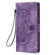 iPhone 16e / 17e Mandala Embossed Retro Frosted Leather Phone Case - Purple