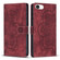 iPhone 16e / 17e Mandala Embossed Retro Frosted Leather Phone Case - Red