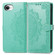iPhone 16e / 17e Mandala Flower Embossed Leather Phone Case - Green