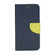iPhone 16e / 17e Mercury Contrast Color Splicing Leather Phone Case - Dark Blue