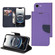 iPhone 16e / 17e Mercury Contrast Color Splicing Leather Phone Case - Purple