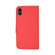 iPhone 16e / 17e Mercury Contrast Color Splicing Leather Phone Case - Red