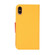 iPhone 16e / 17e Mercury Contrast Color Splicing Leather Phone Case - Yellow