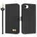 iPhone 16e / 17e Metal Bow Leather Phone Case with Hand Strap - Black