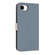 iPhone 16e / 17e Metal Bow Leather Phone Case with Hand Strap - Light Blue