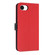 iPhone 16e / 17e Metal Bow Leather Phone Case with Hand Strap - Red