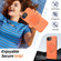 iPhone 16e / 17e Metal Rotation Holder MagSafe TPU Hybrid PC Phone Case - Orange