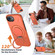iPhone 16e / 17e Metal Rotation Holder MagSafe TPU Hybrid PC Phone Case - Orange