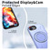 iPhone 16e / 17e Metal Rotation Holder MagSafe TPU Hybrid PC Phone Case - Purple