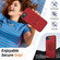 iPhone 16e / 17e Metal Rotation Holder MagSafe TPU Hybrid PC Phone Case - Red