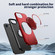 iPhone 16e / 17e Metal Rotation Holder MagSafe TPU Hybrid PC Phone Case - Red