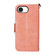 iPhone 16e / 17e Multi-card Slots Crossbody Cowhide Leather Phone Case - Pink