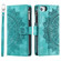iPhone 16e / 17e Multi-Card Totem Zipper Leather Phone Case - Green