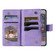iPhone 16e / 17e Multi-Card Totem Zipper Leather Phone Case - Purple