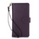 iPhone 16e / 17e Multi-Card Wallet RFID Leather Phone Case - Dark Purple