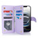 iPhone 16e / 17e Multi-Card Wallet RFID Leather Phone Case - Light Purple
